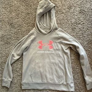 Under Armour Girl’s Large Gray Hoodie Sweatshirt